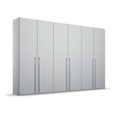 Rauch Kacey Pure Silk Grey 6 Door Large Wardrobe - Premium Interior - Pendle Village Furniture